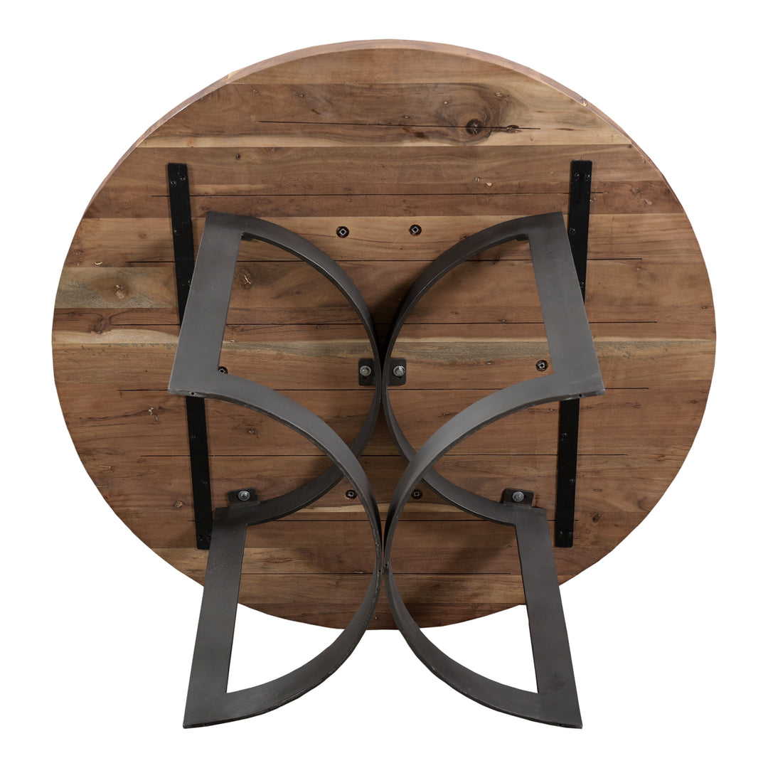 Moe's Home Collection - Bent Round Dining Table 54In Smoked - VE-1106-03-0 | American Home Furniture