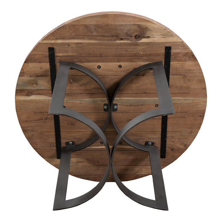 Moe's Home Collection - Bent Round Dining Table 54In Smoked - VE-1106-03-0 | American Home Furniture