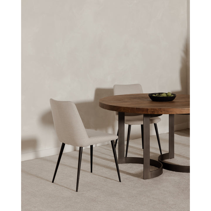 Moe's Home Collection - Bent Round Dining Table 54In Smoked - VE-1106-03-0 | American Home Furniture