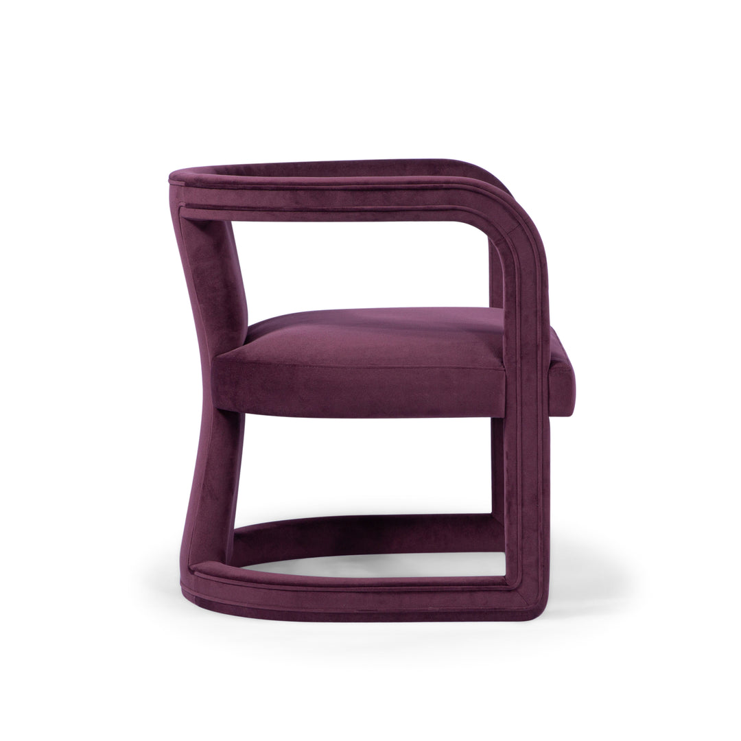 Rory Accent Chair - Plum