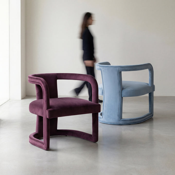 Rory Accent Chair - Dust Blue lifestyle