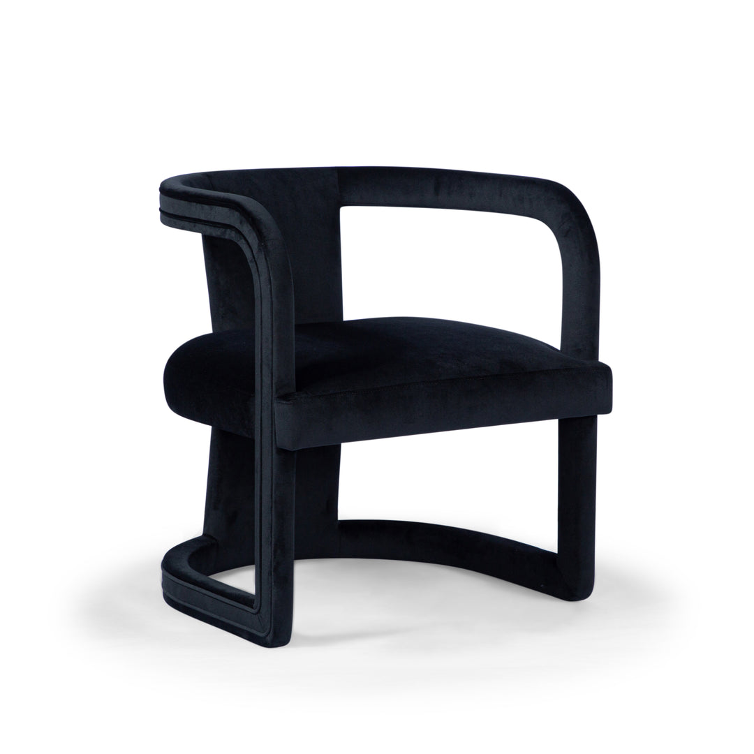 Rory Accent Chair - Black Wood