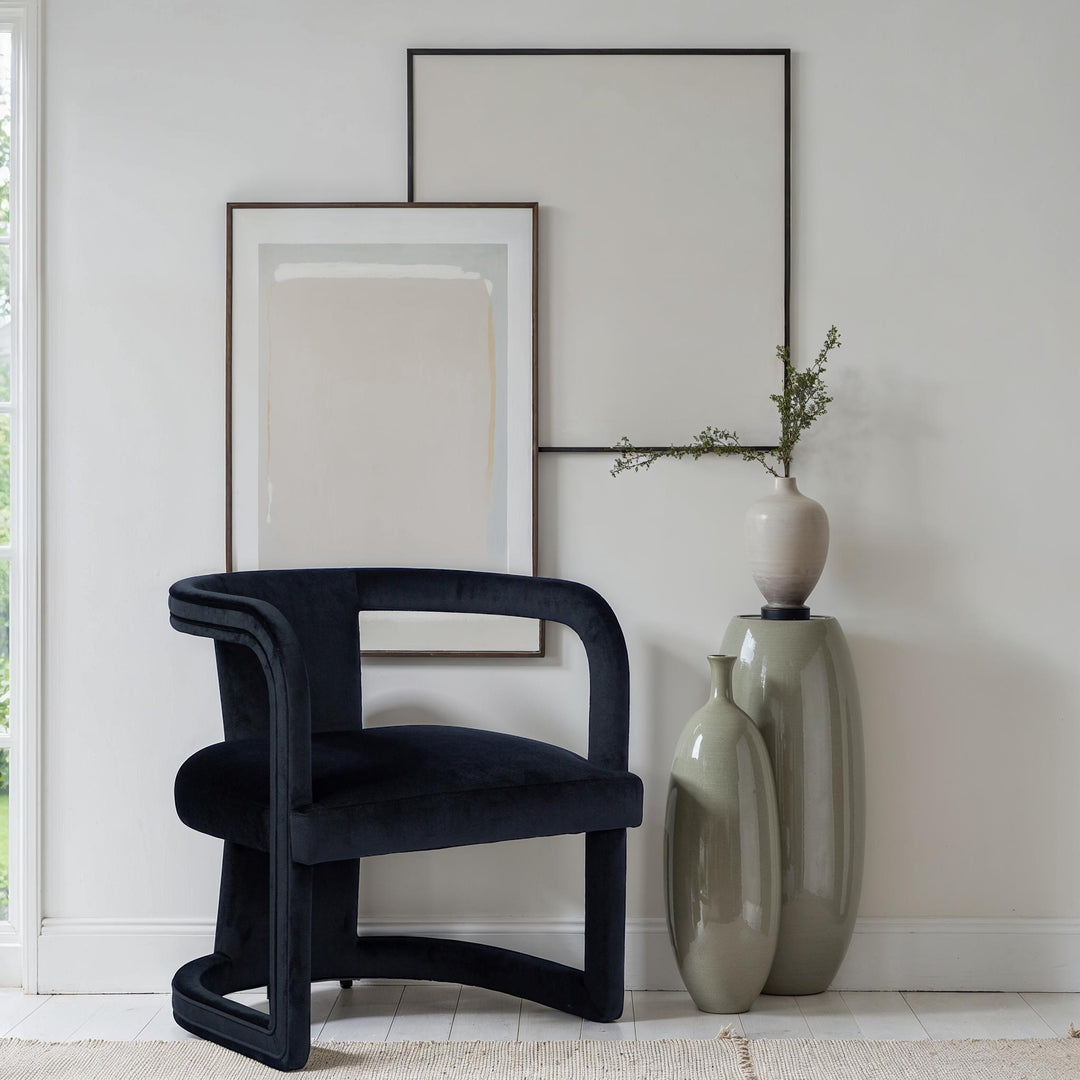 Rory Accent Chair - Black Wood