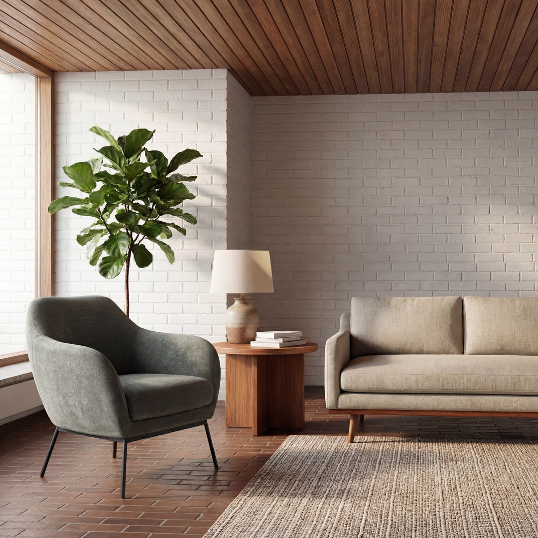 Zurich Accent Chair - Canna 352 Forest Green lifestyle