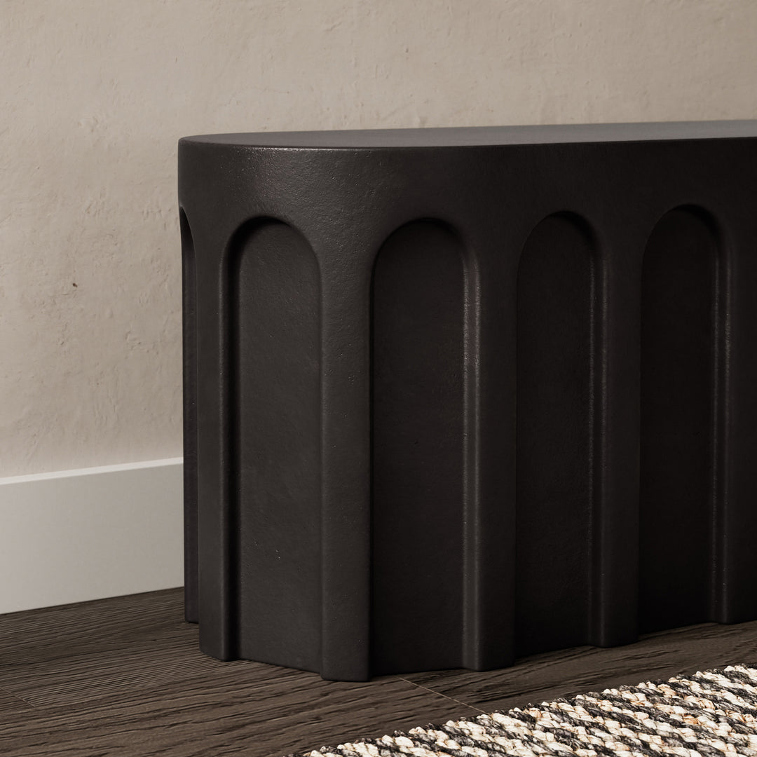 Atlas Indoor/Outdoor Concrete Bench - Lava
