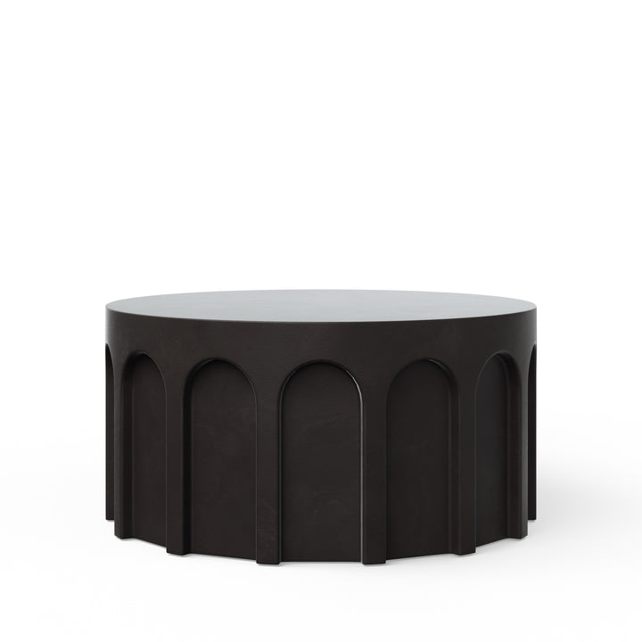 Atlas Round Indoor/Outdoor Concrete Coffee Table - Lava