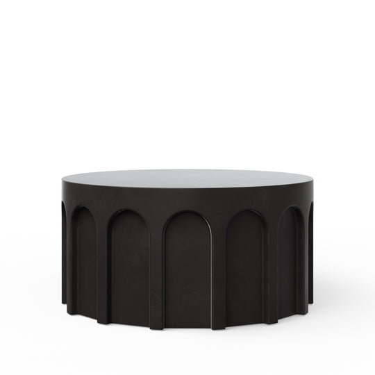 Atlas Round Indoor/Outdoor Concrete Coffee Table - Lava
