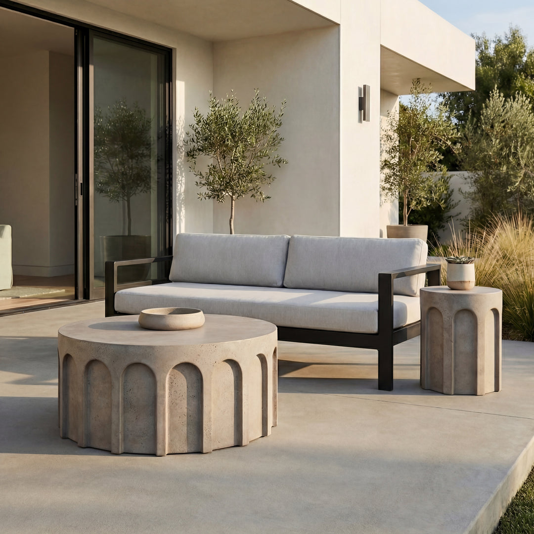 Atlas Indoor/Outdoor Concrete End Table