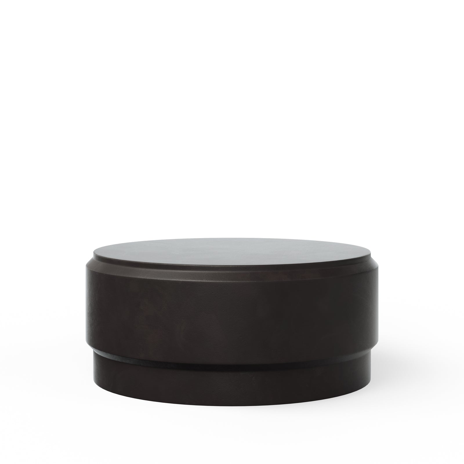 Barrel Round Indoor/Outdoor Concrete Coffee Table - Lava