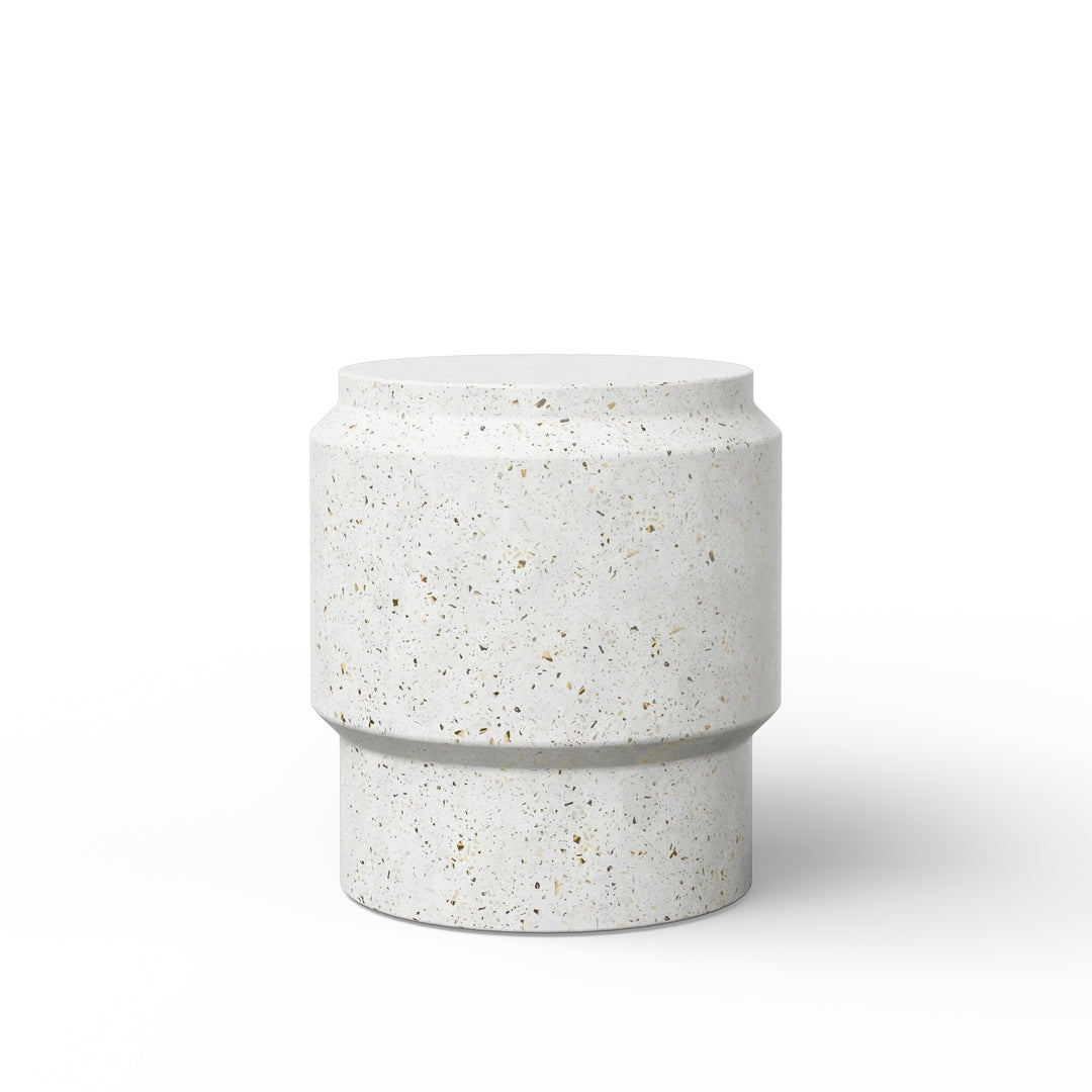 Barrel Indoor/Outdoor Concrete End Table