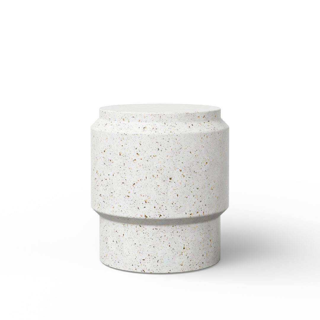 Barrel Indoor/Outdoor Concrete End Table
