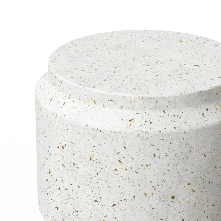 Barrel Indoor/Outdoor Concrete End Table