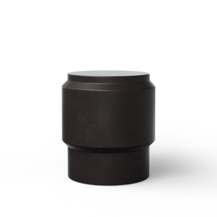 Barrel Indoor/Outdoor Concrete End Table - Lava