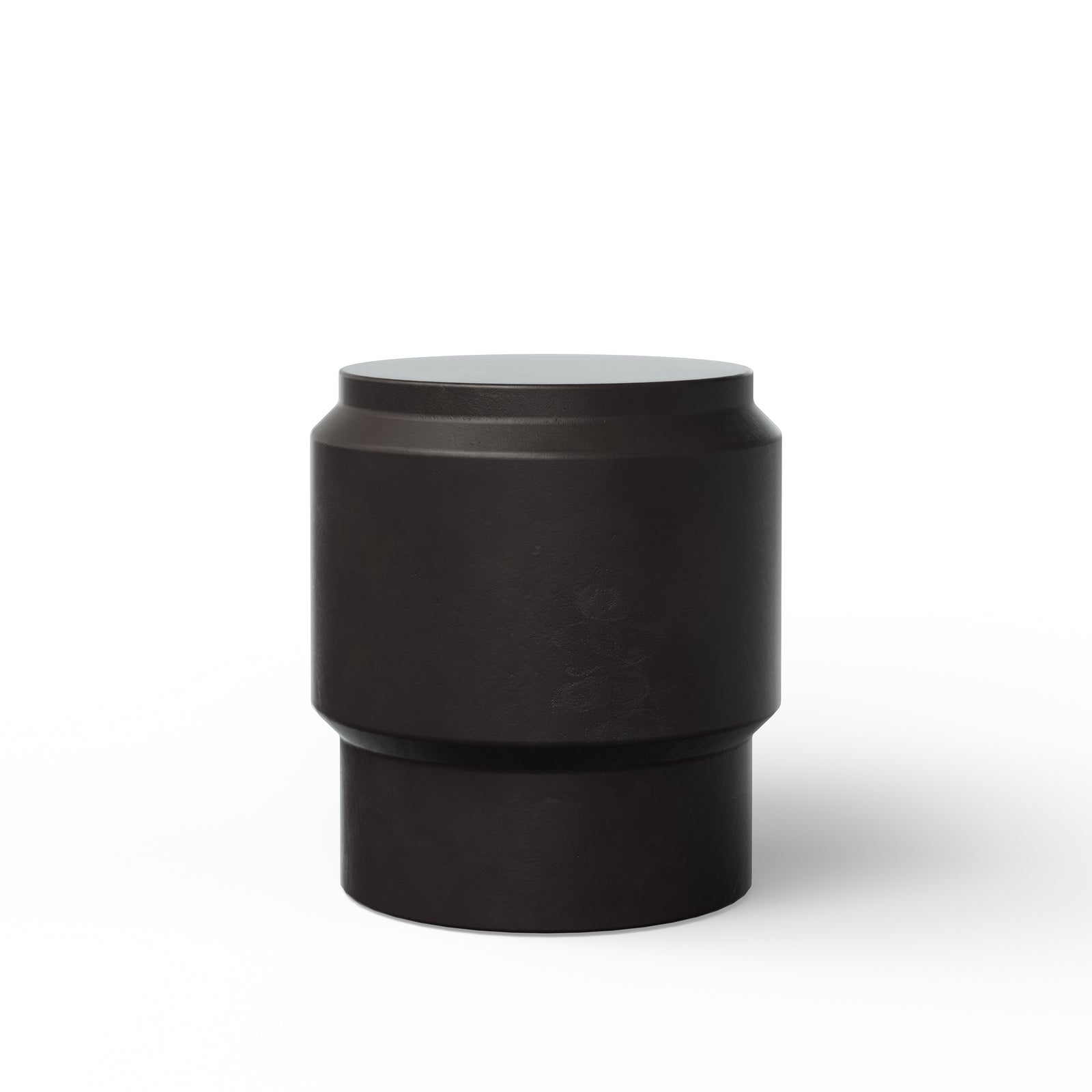 Barrel Indoor/Outdoor Concrete End Table - Lava
