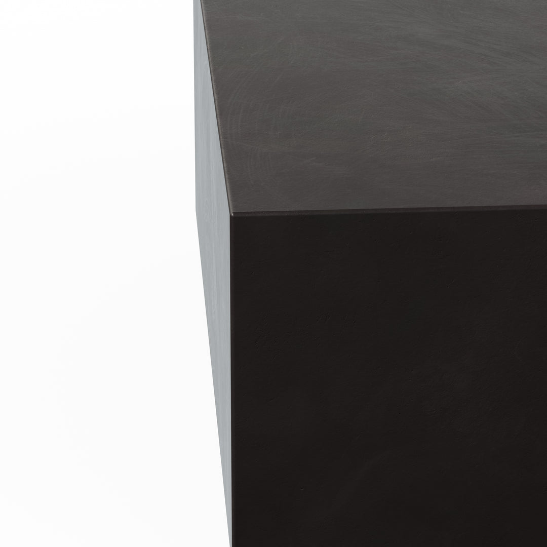Bloc Square Indoor/Outdoor Concrete Coffee Table - Lava Brown