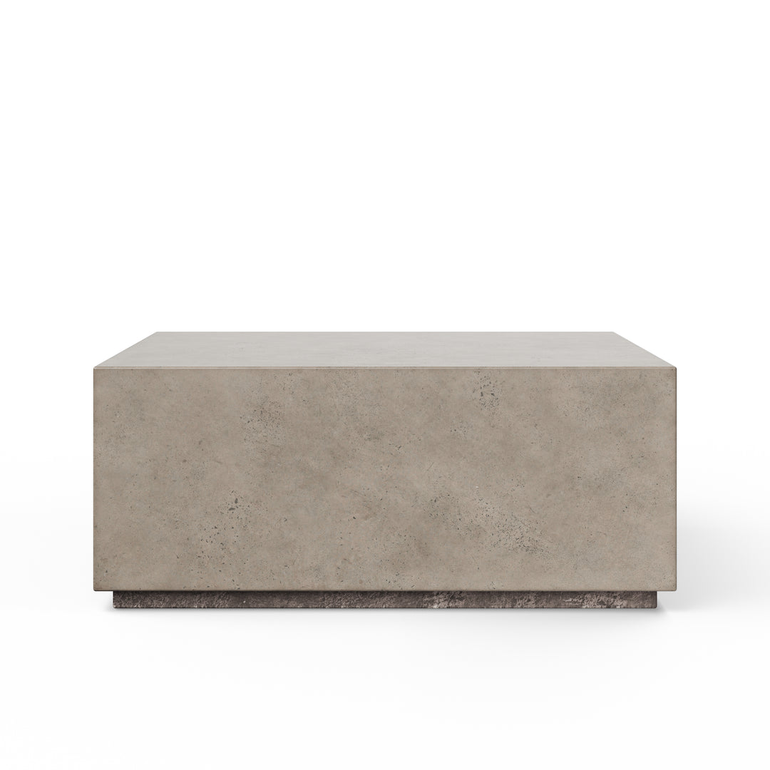 Bloc Square Indoor/Outdoor Concrete Coffee Table - Dark Grey