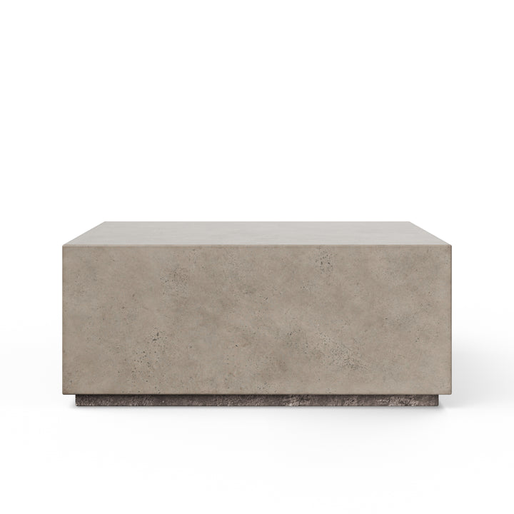 Bloc Square Indoor/Outdoor Concrete Coffee Table - Dark Grey