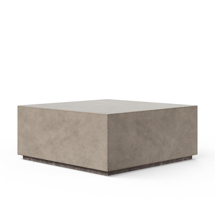 Bloc Square Indoor/Outdoor Concrete Coffee Table - Dark Grey