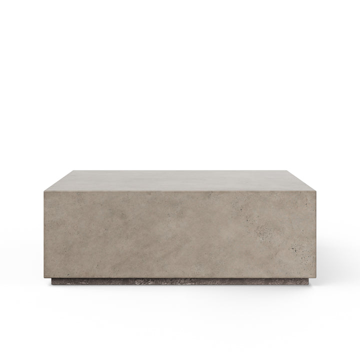 Bloc Square Indoor/Outdoor Concrete Coffee Table - Dark Grey