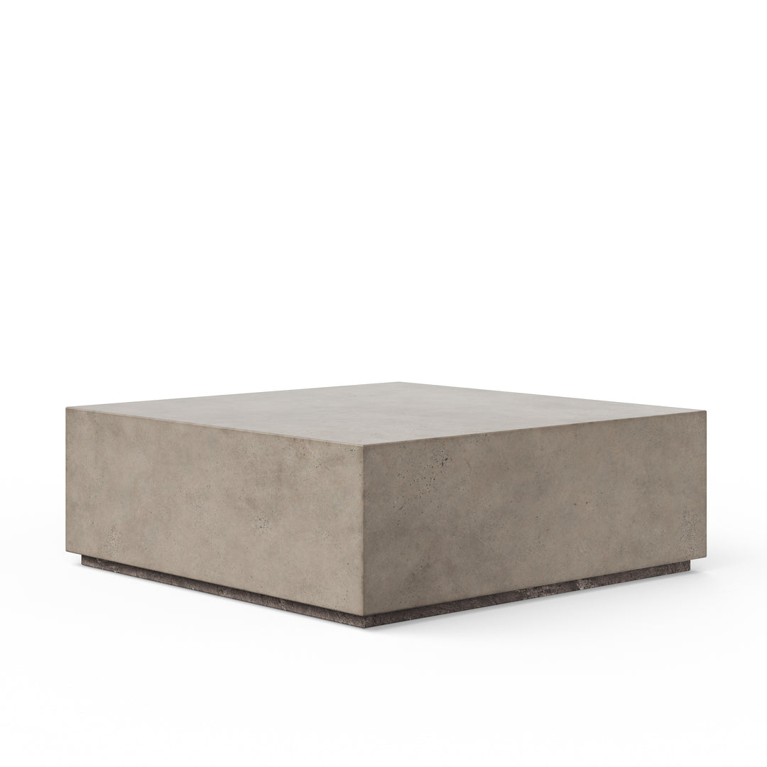 Bloc Square Indoor/Outdoor Concrete Coffee Table - Dark Grey