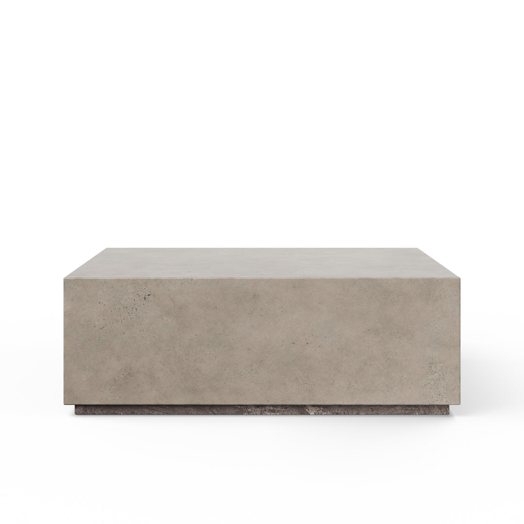 Bloc Square Indoor/Outdoor Concrete Coffee Table - Dark Grey
