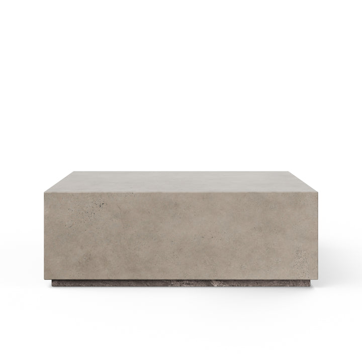 Bloc Square Indoor/Outdoor Concrete Coffee Table - Dark Grey