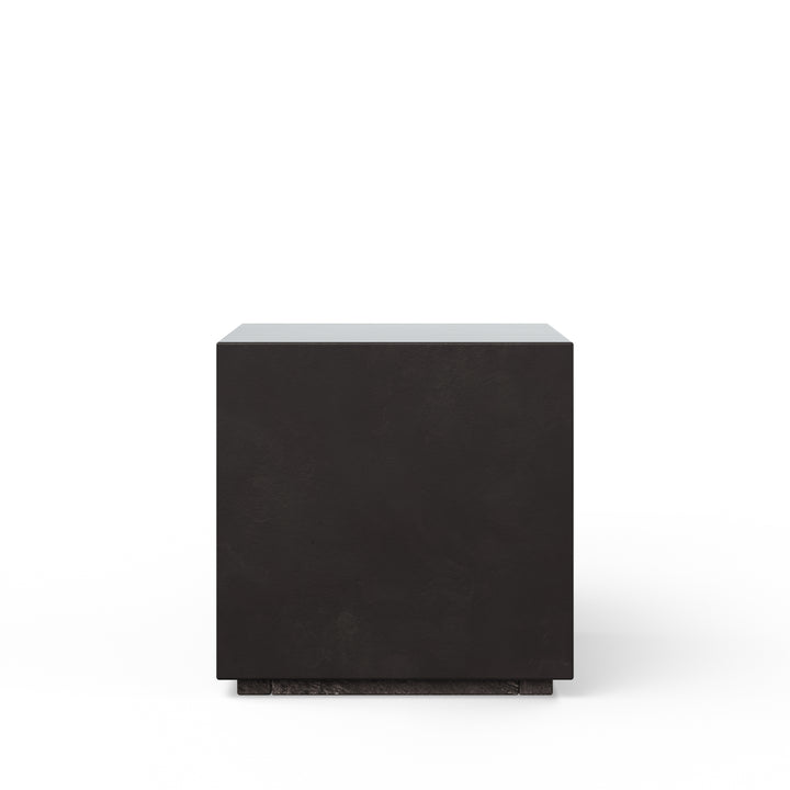 Bloc Indoor/Outdoor Concrete End Table - Lava