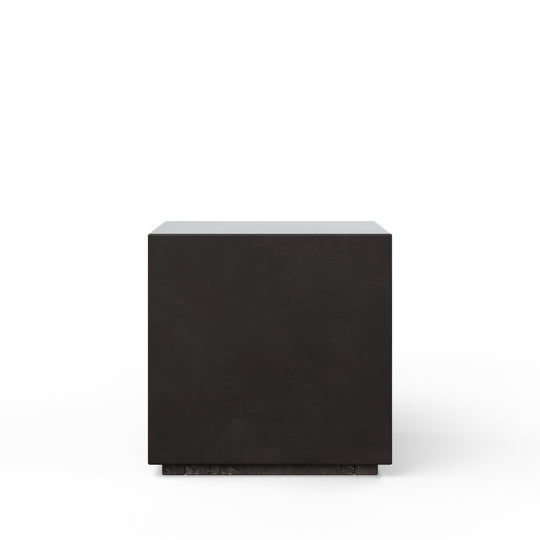 Bloc Indoor/Outdoor Concrete End Table - Lava