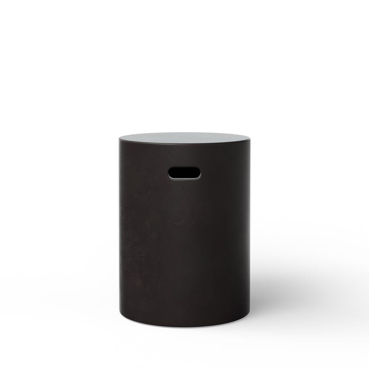 Cylinder Indoor/Outdoor Concrete Stool - Lava