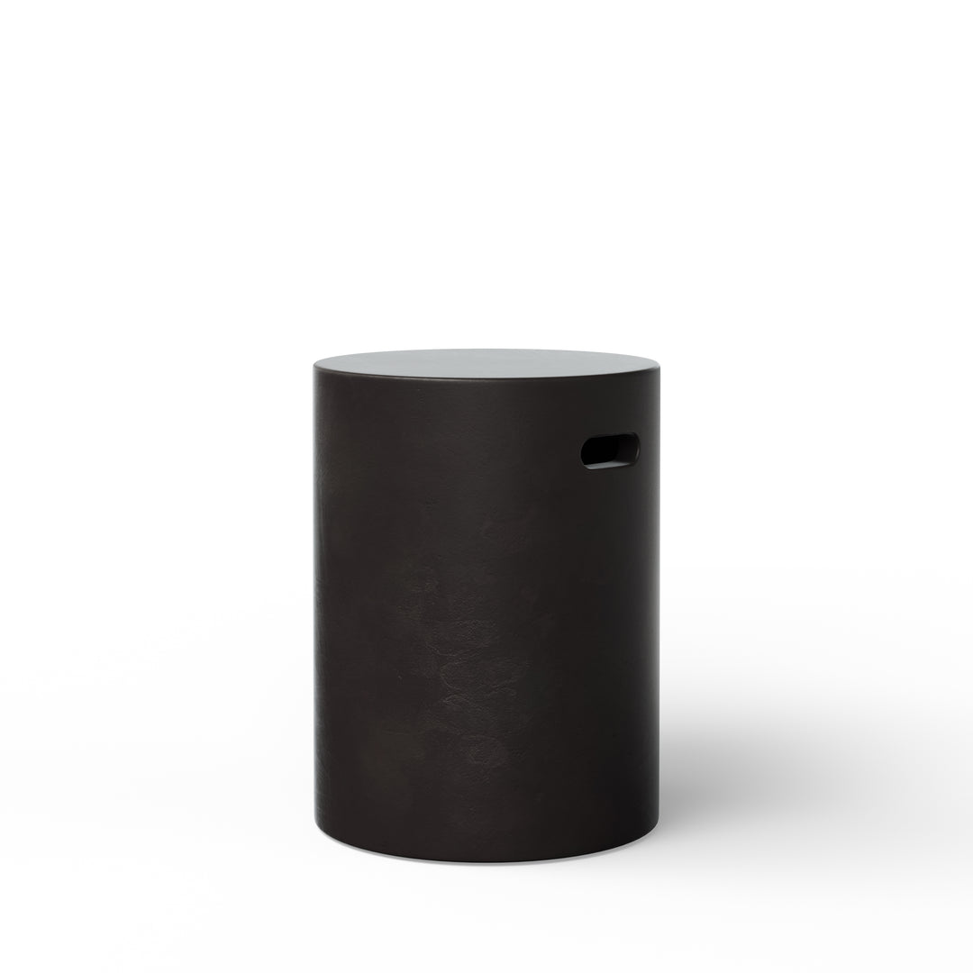 Cylinder Indoor/Outdoor Concrete Stool - Lava