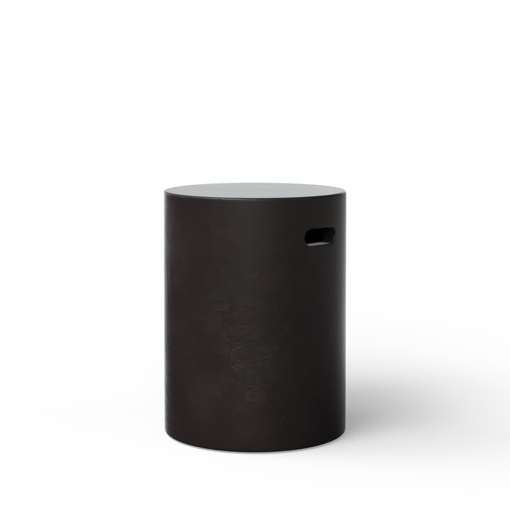 Cylinder Indoor/Outdoor Concrete Stool - Lava