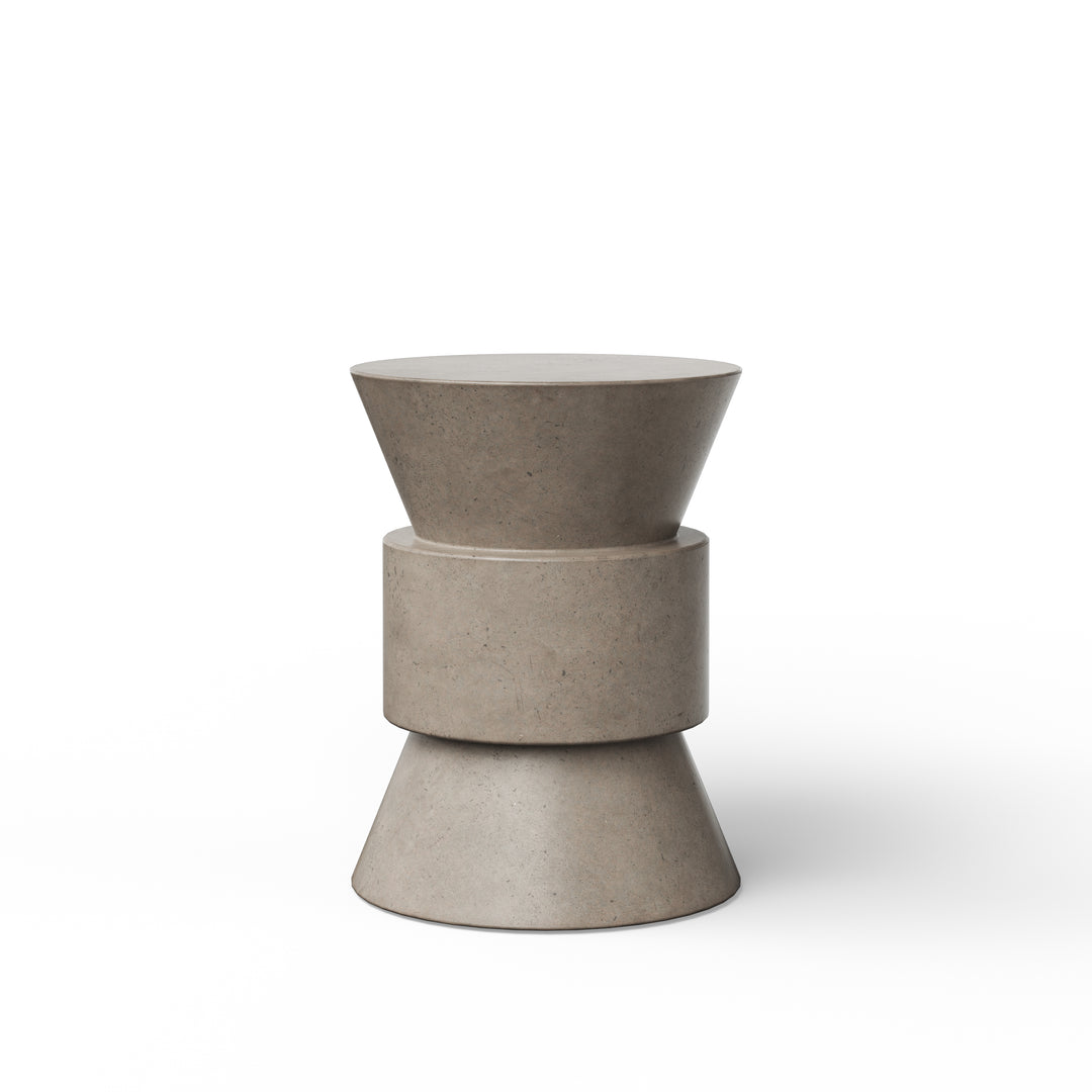 Jackson Indoor/Outdoor Concrete End Table - Dark Grey