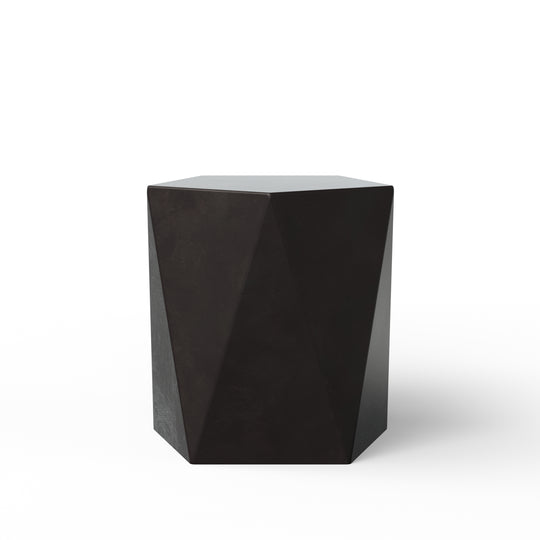 Kelson Indoor/Outdoor Concrete End Table - Lava