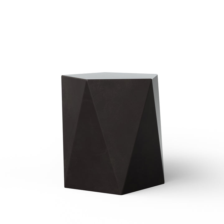 Kelson Indoor/Outdoor Concrete End Table - Lava