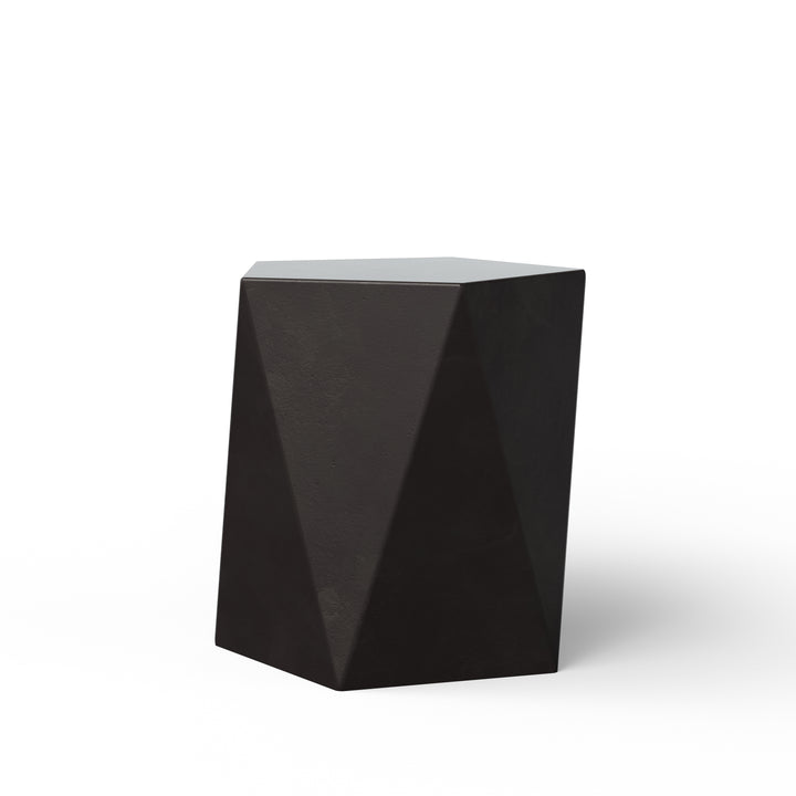 Kelson Indoor/Outdoor Concrete End Table - Lava