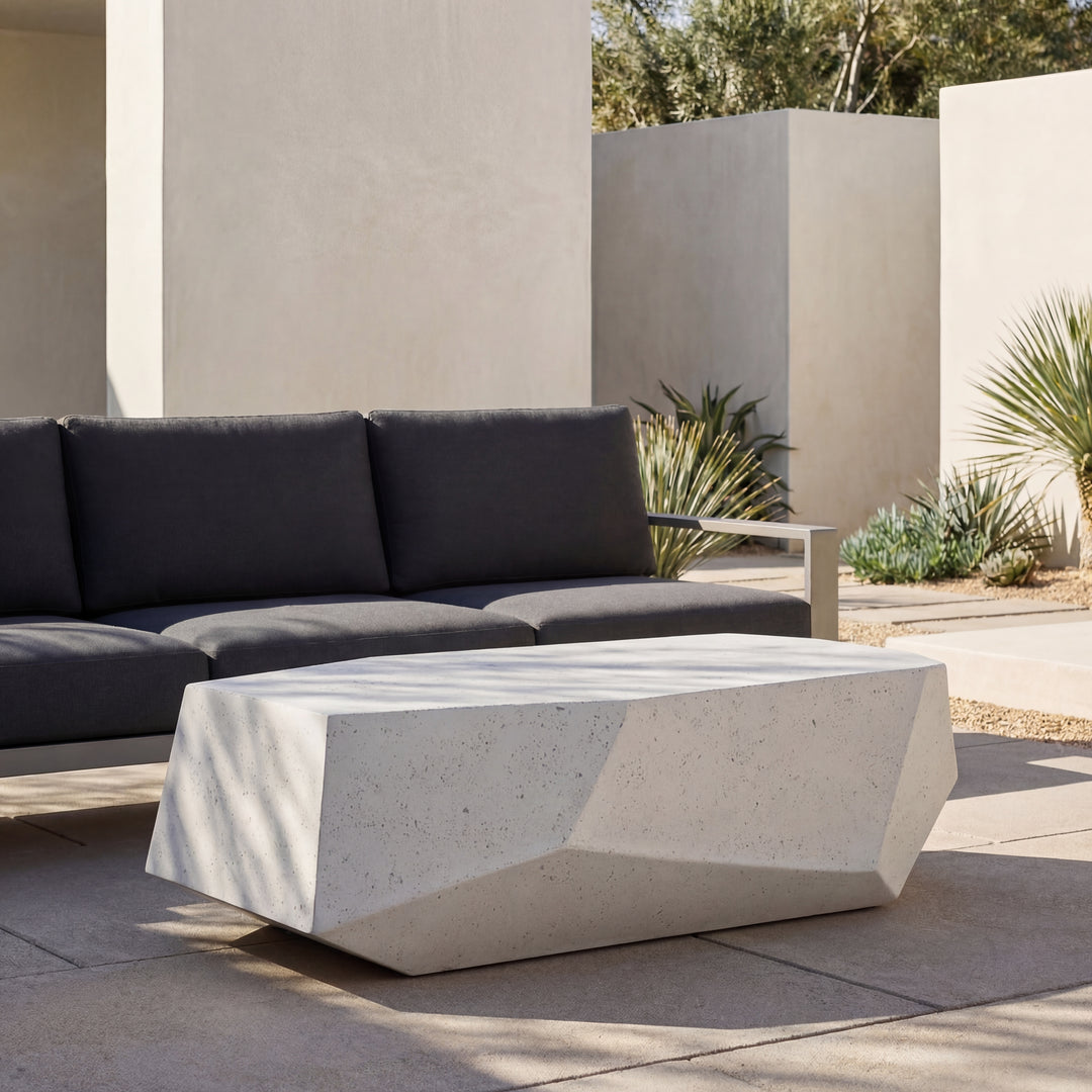 Kristal Coffee Table Ivory Terrazzo — life_1