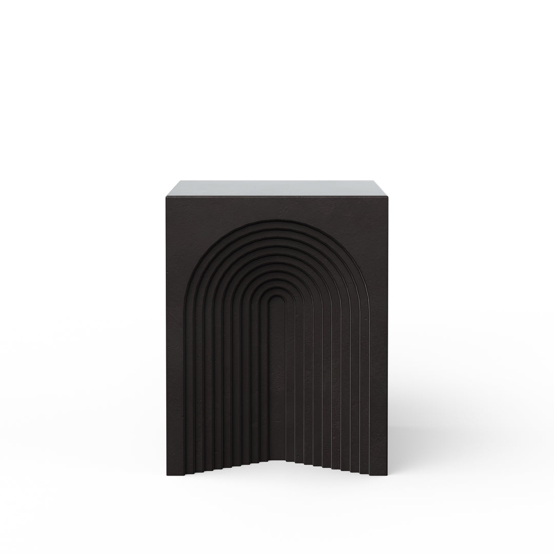 Orion Indoor/Outdoor Concrete End Table - Lava