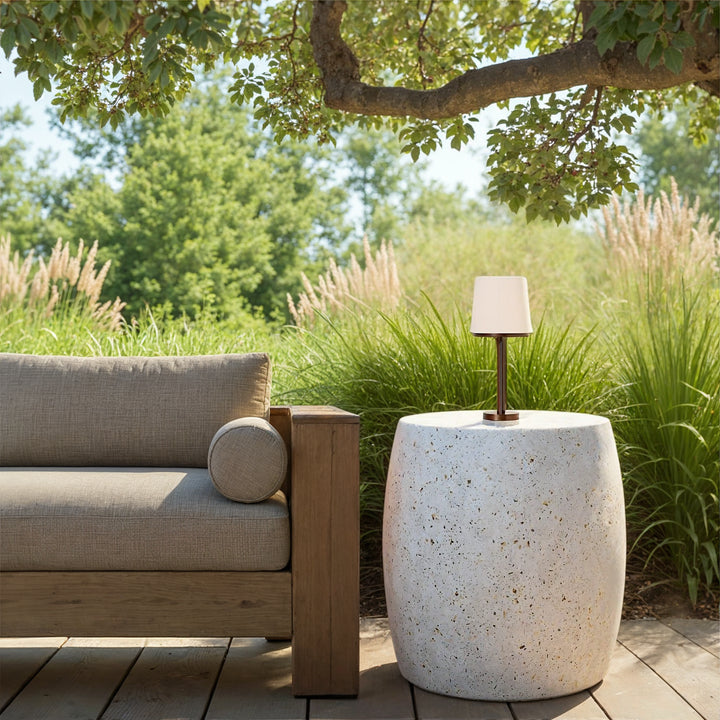 Pebble Indoor/Outdoor Concrete End Table