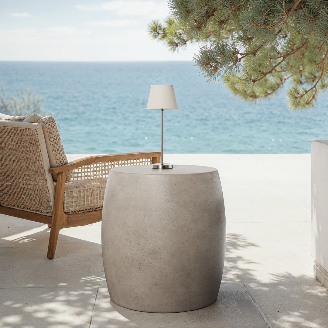 Pebble Indoor/Outdoor Concrete End Table