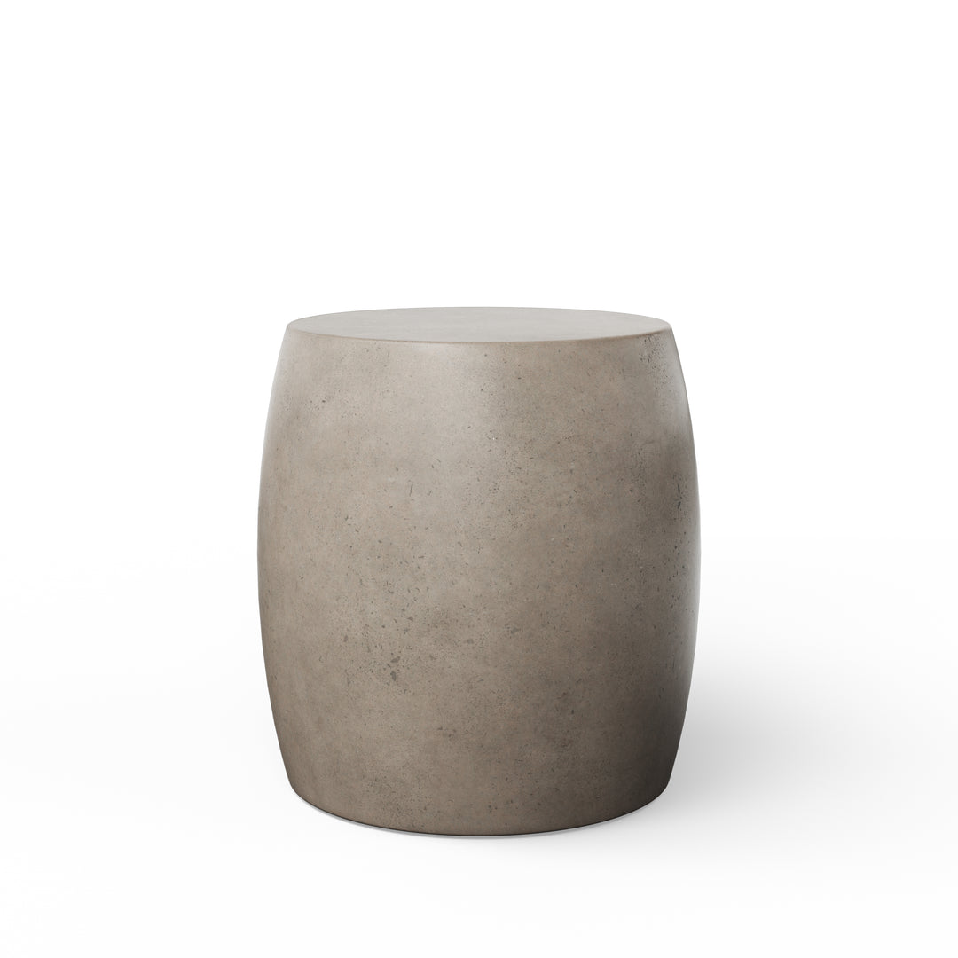 Pebble Indoor/Outdoor Concrete End Table - Dark Grey