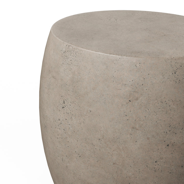 Pebble Indoor/Outdoor Concrete End Table - Dark Grey