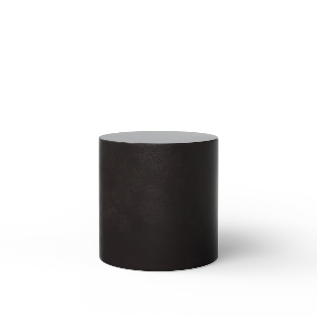 Una Indoor/Outdoor Concrete Pedestal - Lava Brown