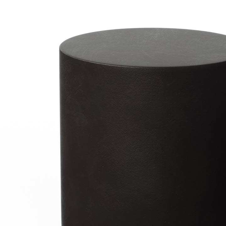 Una Indoor/Outdoor Concrete Pedestal - Lava Brown