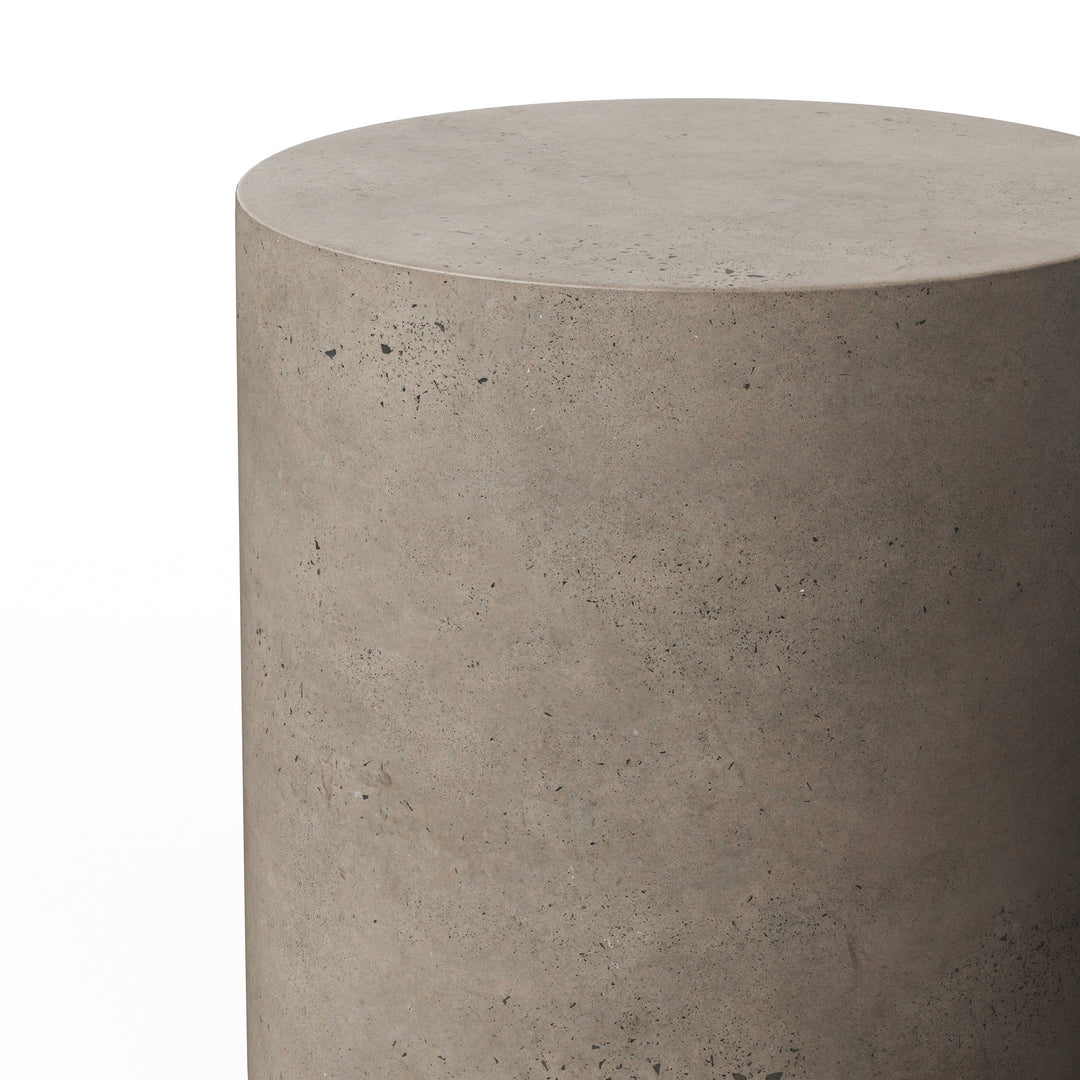 Una Indoor/Outdoor Concrete Pedestal - Dark Grey