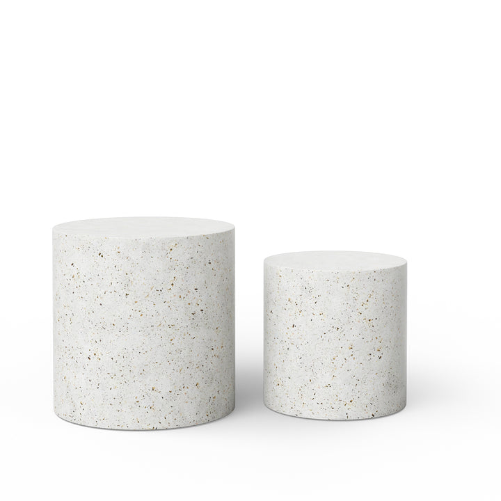 Una Indoor/Outdoor Concrete Pedestal (Set of 2)