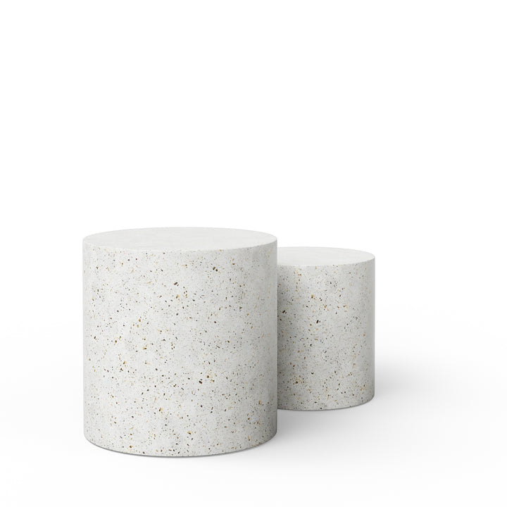 Una Indoor/Outdoor Concrete Pedestal (Set of 2)