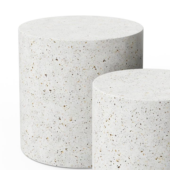 Una Indoor/Outdoor Concrete Pedestal (Set of 2)