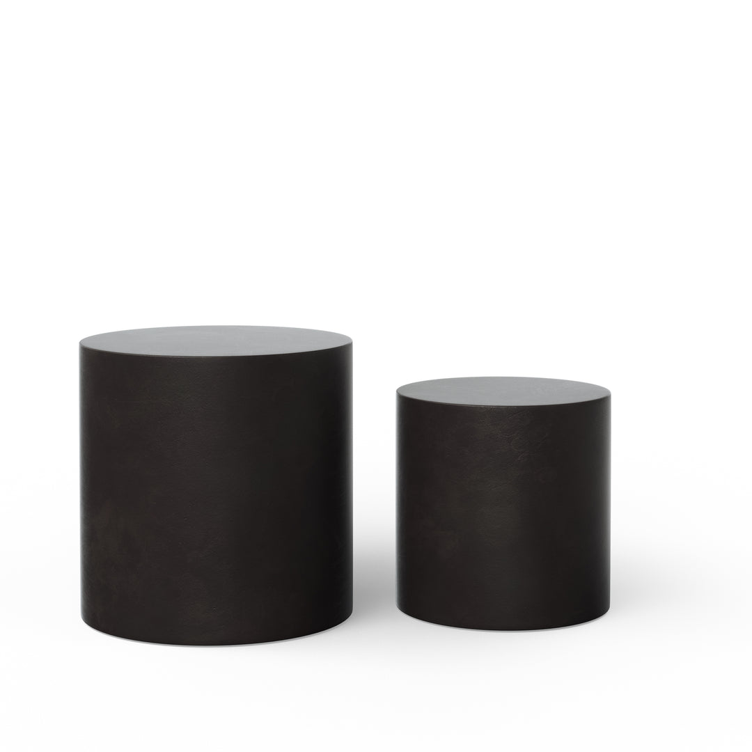 Una Indoor/Outdoor Concrete Pedestal (Set of 2)