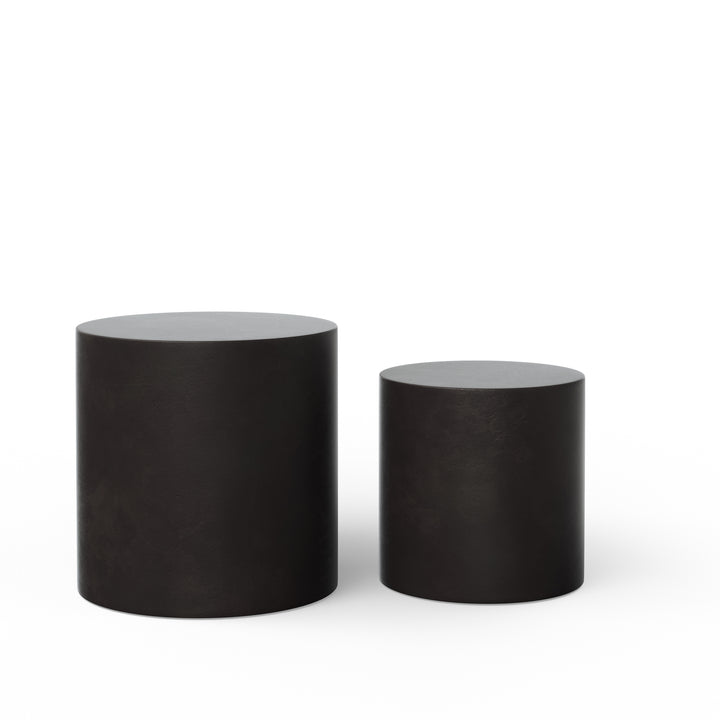 Una Indoor/Outdoor Concrete Pedestal (Set of 2)