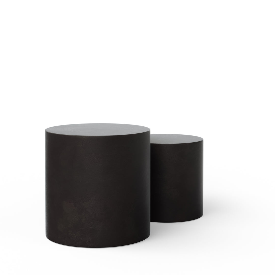 Una Indoor/Outdoor Concrete Pedestal (Set of 2)